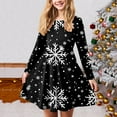 thumbnail image 2 of Splozh Robe de Noël pour Bébé Fille Robe de Noël pour Fille Imprimé Bal Fête Fête de Noël Robes pour Fille Violet, 3-4 Ans, 2 of 5