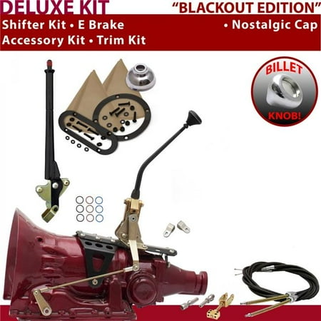 American Shifter C4 Shifter Kit Black 10 in. E Brake Cable Clevis Trim Kit for EEB20