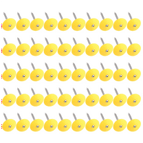 2Inch Plastic Round Cap Roofing Nails Galvanized Tar Paper Nails for House Wrap Fastening Foam Board Roofing Felt, 50PCS