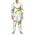 thumbnail image 3 of Daiia Hunting Frog for Men's Long-Sleeved Pajama Set – Soft & Comfortable Sleepwear Button-Up Pajamas Cozy Lounge Wear-X-Large, 3 of 7