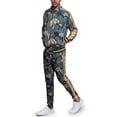 thumbnail image 5 of G-Style USA Men's Royal Floral Tiger Track Suit Set, Up to 5X, 5 of 6