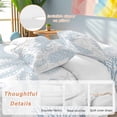 thumbnail image 2 of Blue Octopus Bedding Duvet Cover Set King Size 4 Pieces Ocean Starfish Shell Coral Marine Life Bedding Set with Zipper Closure, 1 Comforter Cover 92x106 Inches 1 Flat Sheet & 2 Pillow Cases, 2 of 7