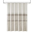 thumbnail image 4 of 510 Design Neutral Shower Curtain, Traditional Embroidered Bath Curtain with 12 Button Holes, Machine Washable Bathroom Curtain Decor, 72x72", 4 of 5