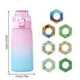 thumbnail image 2 of 600ml Bottle, Update Water Bottle Up Set With 7 Capsules Drinking Straw, Outdoor Water Bottle, 2 of 3