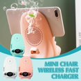 thumbnail image 5 of liraijei Portable Mini Chair Wireless Charger for All Phones Charging Stand UK J0J0, 5 of 9