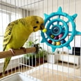 thumbnail image 3 of Forestwhale 3.8" Interactive Parrot Play Toy Ship Wheel Spinning Bead Toy for Parrot Cage Mental Stimulation Toy for African Grey Amazon Cockatoo, 3 of 4