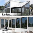 thumbnail image 5 of Window Privacy Film Window Tint One Way Window Film Sun Blocking Non-Adhesive Heat Control Mirror Static Cling Glare Reduction Anti UV Removable for H, 5 of 5