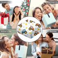 thumbnail image 5 of Wearable Blanket,Cartoon Tractors Stars White Pattern Hooded Wearable Flannel Blanket for Adults & Teens,Winter Poncho Shawl Wrap Cape Cozy Anti-Pill,60"x80", 5 of 5