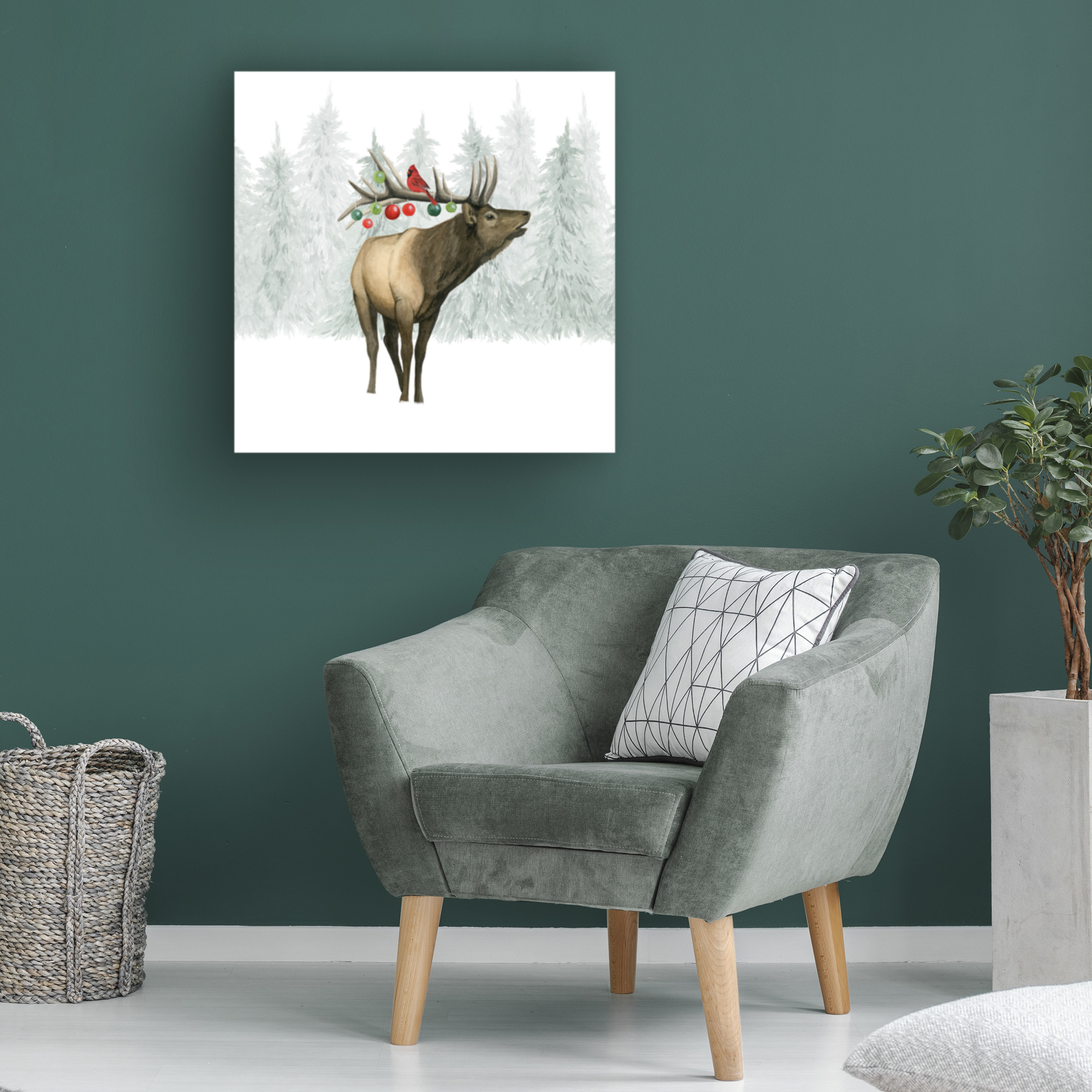 Grace Popp 'Festive Forest II' Canvas Art