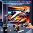 thumbnail image 3 of Proyector 4K, Mini Proyector Portatil con Android, Proyector igente 200 ANSI WiFi 6 y BT5.4, Corrección Automática, 270° Giro y 130" Pantalla, Sonido HIFI - Cine Portátil en Casa y Exterior, 3 of 5