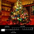 thumbnail image 2 of 33ft Christmas Decorative Mini Lights, 100 LED Transparent Wire Fairy Starry String Lights Plug in, 12 Lighting Modes, for Indoor Outdoor Xmas Tree Wedding Party Decoration (Warm+Multicolor), 2 of 6