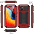 thumbnail image 5 of Allytech Compatible with iPhone 14 Plus 2022 (6.7 inch), Military Grade Full-Body Rugged with Kickstand and Built-in Screen Protector Slide Camera Protective Case for iPhone 14 Plus 5G, Red, 5 of 7