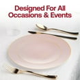 thumbnail image 7 of Smarty 10.25" Pink Gold Organic Disposable Plastic Dinner Plates 120ct, 7 of 7