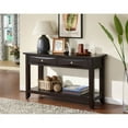 thumbnail image 2 of Furniture of America Bonner Transitional Wood 2-Drawer Console Table in Espresso, 2 of 7