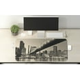 thumbnail image 2 of New York Computer Mouse Pad, Queensboro Bridge NYC Night Sepia Artprints Urban City View Modern Life Theme, Rectangle Non-Slip Rubber Mousepad X-Large, 35" x 15" Gaming Size, Grey Brown, by Ambesonne, 2 of 2