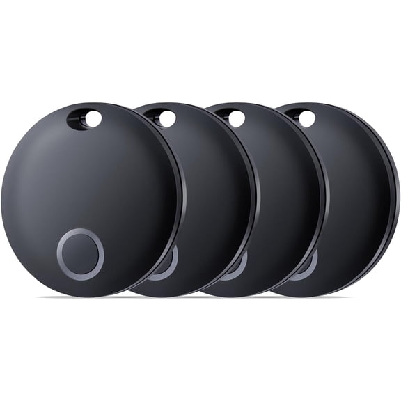 Air Tracker Tag, Bluetooth Tracker-4 Pack Works with Find My (iOS Only), Smart Tags for Luggage, Keys, Backpack, IP67 Waterproof