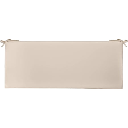 Indoor Outdoor 3" Foam Bench Cushion With Ties, (38" X 18" X 3") Choose Color (Ivory)