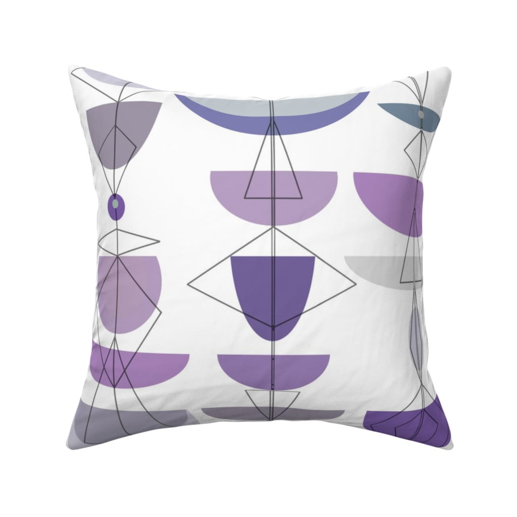 Abstract Mid Century Modern Throw Pillow Cover w Optional Insert by Roostery 