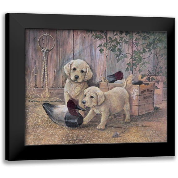 Manning, Ruane 14x12 Black Modern Framed Museum Art Print Titled - Grandpas Decoys