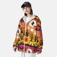 thumbnail image 3 of Kdxio Happy Halloween 4 Print Women Men Sun Protection UPF 50+ Jackets Zip Up Long Sleeve Hoodie Hiking Lightweight with Pockets, 3 of 7