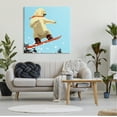 thumbnail image 2 of Stupell Industries Polar Bear Snowboarding Catching Air Winter Sports Graphic Art Gallery Wrapped Canvas Print Wall Art, Design by Noah Bay, 2 of 7