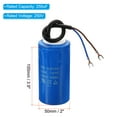 thumbnail image 2 of Uxcell 250uF 250VAC 2 Fils 50/60Hz CD60 Condensateur de Course 2 Pack, 2 of 5