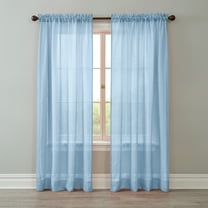BrylaneHome BH Studio Crushed Voile Rod-Pocket Panel