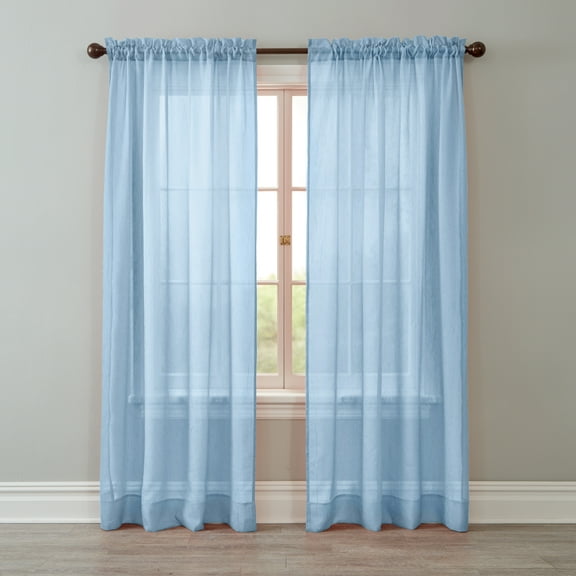 BrylaneHome BH Studio Crushed Voile Rod-Pocket Panel