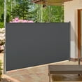 thumbnail image 2 of Outsunny 118" x 63" Retractable Side Awning Folding Privacy Screen Grey, 2 of 10
