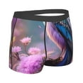 thumbnail image 2 of KLL Beautiful Flower Blue Bird Men's Cotton Boxer Briefs Underwear-Large, 2 of 8