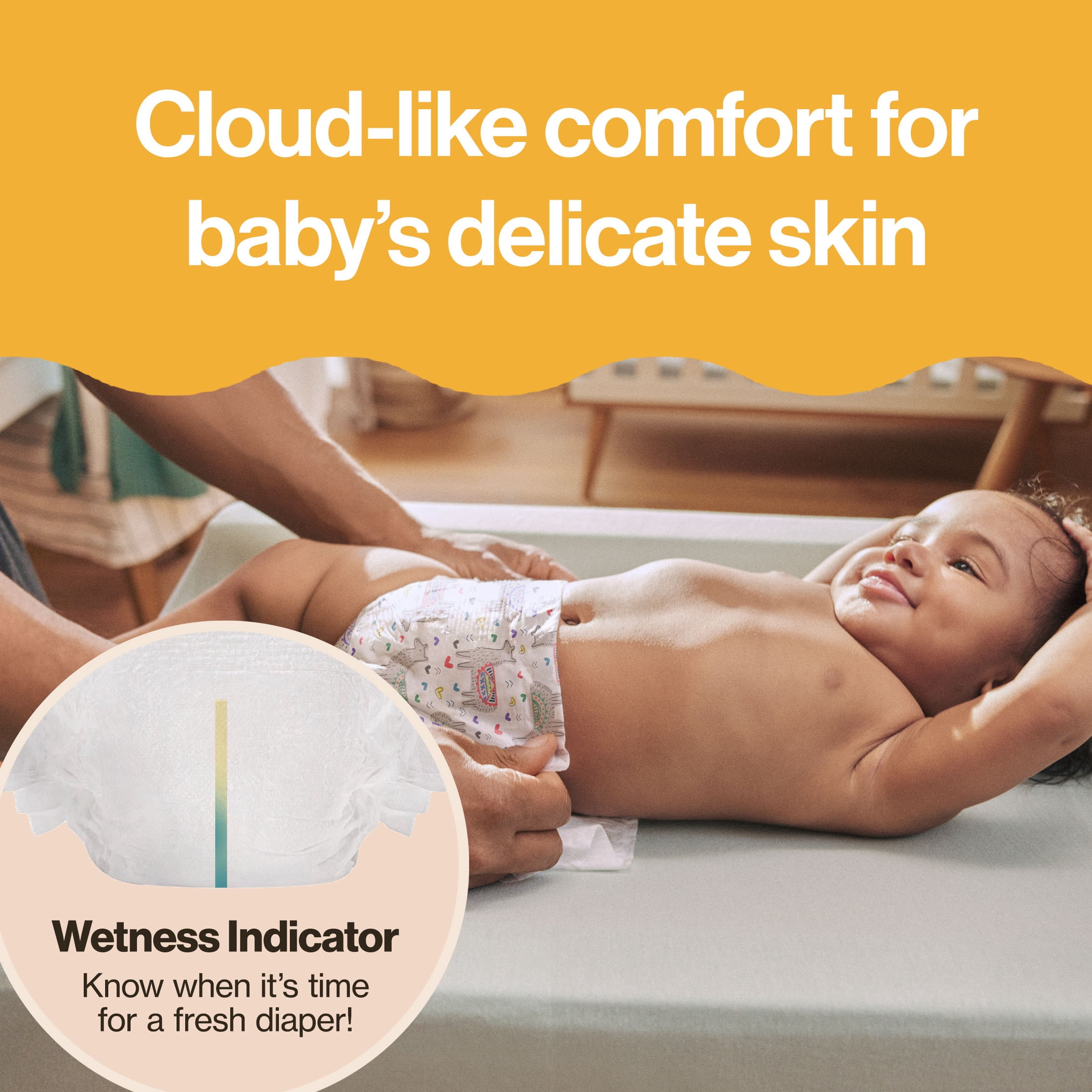 Honest® Clean Conscious Baby Diapers Size 3 (16-28 lbs), Hypoallergenic and Fragrance Free, 42 Count
