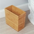 thumbnail image 2 of InterDesign Formbu Rectangular Bamboo Wastebasket, 2 of 6