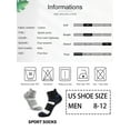 thumbnail image 3 of Wausea Men's Athletic Socks Cotton Low Cut Cushion Running Ankle Socks, 5 Pairs, Sizes 8-12, 3 of 6