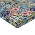 thumbnail image 2 of Ambesonne Moroccan Fitted Sheet 2 Pcs Set, Complex Floral Design, Twin, Multicolor, 2 of 3