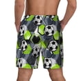 thumbnail image 4 of Balery Football Mens Swim Trunks Swim Shorts for Men Quick Dry Inseam Beach Shorts with Compression Liner Pocket-Large, 4 of 9