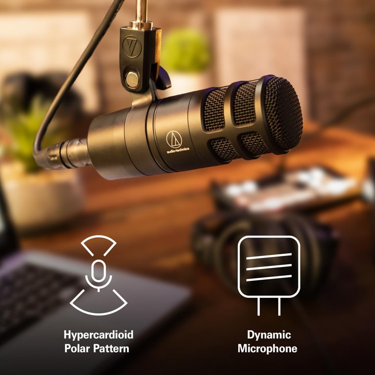 Audio-Technica AT2040 Hypercardioid Dynamic Podcast Microphone