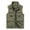Khaki, variant on BiZtdJrK Men Solid Vest Zip Up Solid Sleeveless Workwear Jacket Big and Tall Casual Hiking Travel Golf Vest with Pockets Lightening Sales Army Green XL