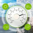 thumbnail image 3 of Indoor Outdoor Window Thermometer Transparent Dial Weather Thermometer Accurate Readings for Home Office, 3 of 5