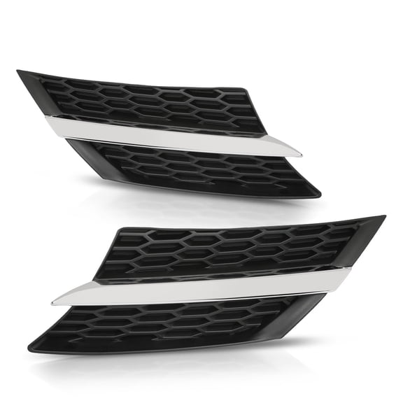 Front Grille Bumper Fit For 13-15 Toyota RAV4 Black Chrome Left Right 531060R010