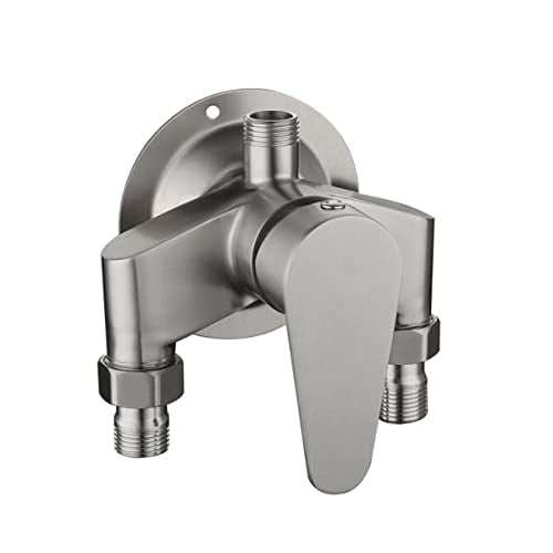 Stainless Steel Tub Faucet with Control Valve Switch Tap Wall Mounted Bathroom Shower Mixer Faucets