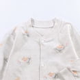 thumbnail image 4 of CAUYDY Baby Girls Sleepers Newborn Clothes 3 6 9 Months 1T 2T Fall Winter Preemie Long Sleeve Romper Infant Girl Comfy Pajamas Toddler Loungewear Sizes 3-6 Months,Light Yellow, 4 of 5