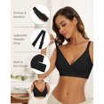 thumbnail image 6 of Cassie Liz Deep V Bras for Women Seamless Bralette Comfort Push Up Plunge Bra with Support, 6 of 8