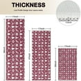 thumbnail image 4 of Red Christmas Deer and Tree Pattern Kitchen Rugs Sets Of 3,Kitchen Runner Rugs Non Skid Washable,Decorative Kitchen Floor Mats for Kitchen,Sink,Laundry,17"x30"+ 17"x47" + 17"x59", 4 of 6