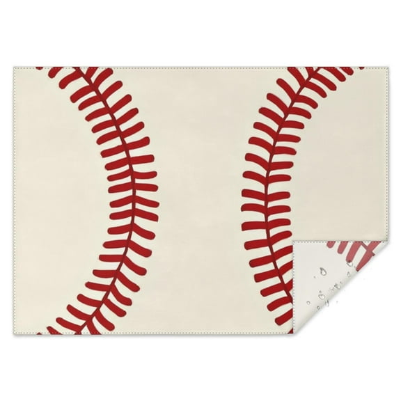Baseball Pattern Rectangle Tablecloth 60"x84",Waterproof Polyester Rectangle Table Cloth, Wipeable Spillproof Polyester Tablecloth for Dining, Camping, Indoor and Outdoor