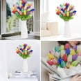 thumbnail image 3 of 20PCS Multicolor Artificial Tulips Flowers, Faux Flowers Tulips Real Touch Arrangement Bouquet for Wedding Home Office Decoration, Gift Idea for Easter Mothers Day Valentine's Day, 3 of 4