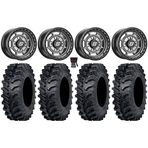 Sedona Rift 15x7 Wheels Grey 30" MT911 Tires Polaris RZR XP 1000 / PRO XP / Ranger XP 900/1000