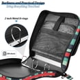 thumbnail image 4 of FORMRS Zipper Binder with Shoulder Strap 2-inch Ring 500 Sheet Capacity File Bag, Green Plaid, 4 of 5