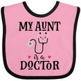 thumbnail image 3 of Inktastic My Aunt is a Doctor Girls Baby Bib, 3 of 4
