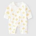 thumbnail image 2 of Nmnitkp Newborn Infant Unisex Baby Boy Girl Button Solid Romper Bodysuit One Piece Jumpsuit Outfits Clothes（Healthy Fabric，Comfortable, Soft and Skin-Friendly）, 2 of 4