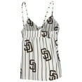 thumbnail image 3 of Women's Concepts Sport White San Diego Padres Reel Allover Print Tank Top & Shorts Sleep Set, 3 of 5